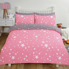 Load image into Gallery viewer, Reversible Stars Duvet Set