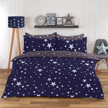 Load image into Gallery viewer, Reversible Stars Duvet Set