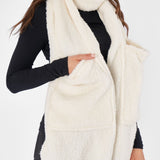 Teddy Fleece Pocket Scarf