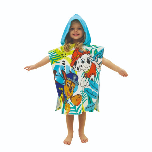 Paw Patrol Jungle Kids Towel Poncho