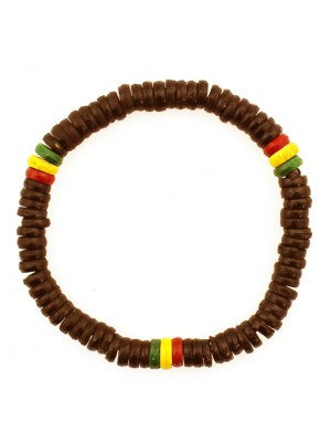 Rasta Themed Bracelets - Brown