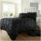 Luxury Polycotton Pintuck Duvet Cover Set