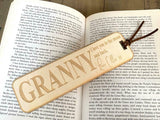 Personalised Gift Wooden Bookmark