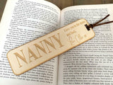 Personalised Gift Wooden Bookmark