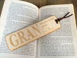 Personalised Gift Wooden Bookmark