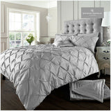 Luxury Polycotton Pintuck Duvet Cover Set