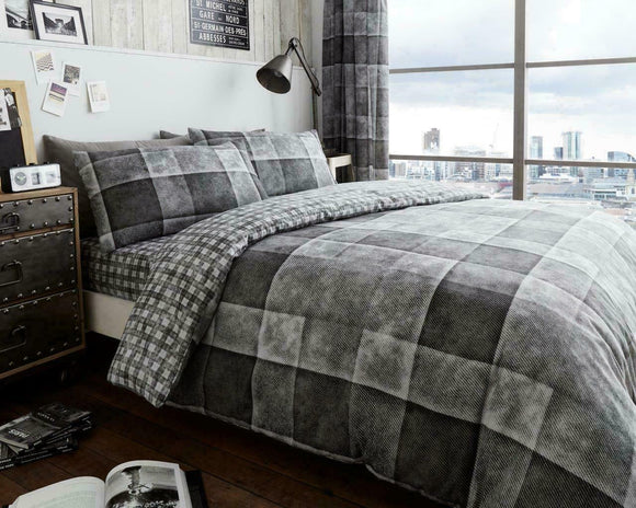 VT Denim Check Reversible Bedding