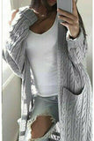 Ladies Knitted Open Cardigan