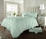 Luxury Polycotton Pintuck Duvet Cover Set