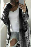 Ladies Knitted Open Cardigan