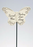 Memorial Butterfly Stick Plaque