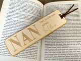 Personalised Gift Wooden Bookmark