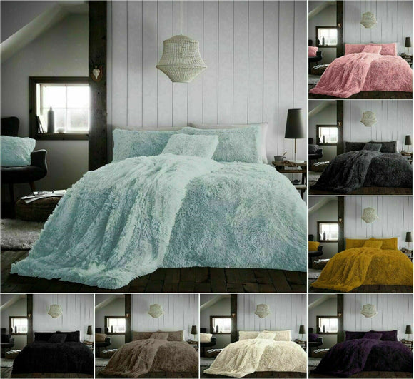 Hug Snug Furry Fleece Duvet Set