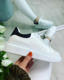 Ladies Chunky White Retro Trainers