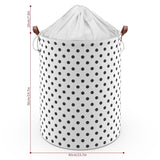 Freestanding Laundry Basket Storage Sorter with Drawstring Lid