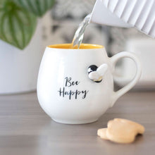 Load image into Gallery viewer, 3D Bee Happy Rounded Mug