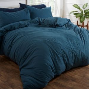 WASHED LINEN LOOK DUVET COVER SET